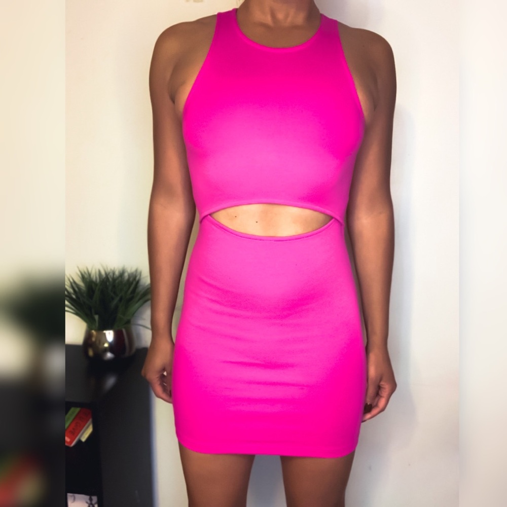 Hot Pink Mini Dress